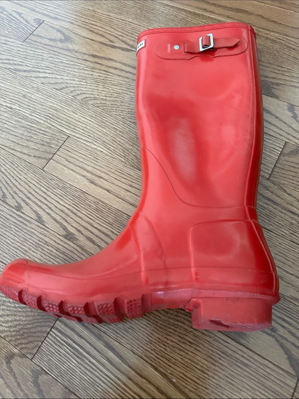 Hunter Red Gloss Tall Rain Boots
